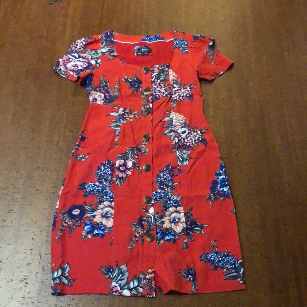 Stunning Anthropologie red floral dress